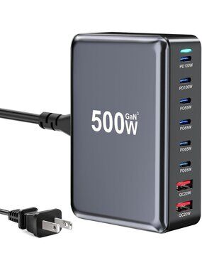 *NEW* 500W Multi-Port USB-C Fast Charger Block